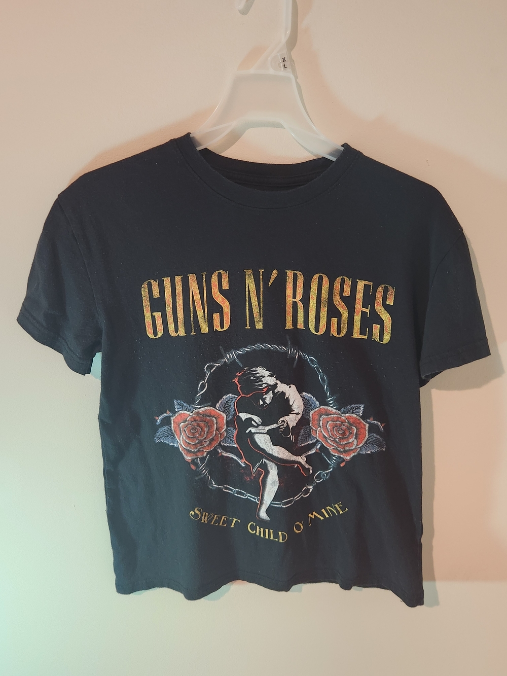 Guns N Roses T Shirt Mens Size S Black Sweet Child O Mine Graphic Band Tee Rock
